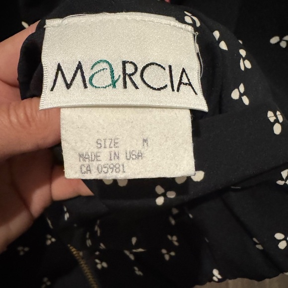 Vintage 90s Marcia Reversible Floral Bomber Jacket M – Talon Zipper Artsy Boho - Picture 11 of 17